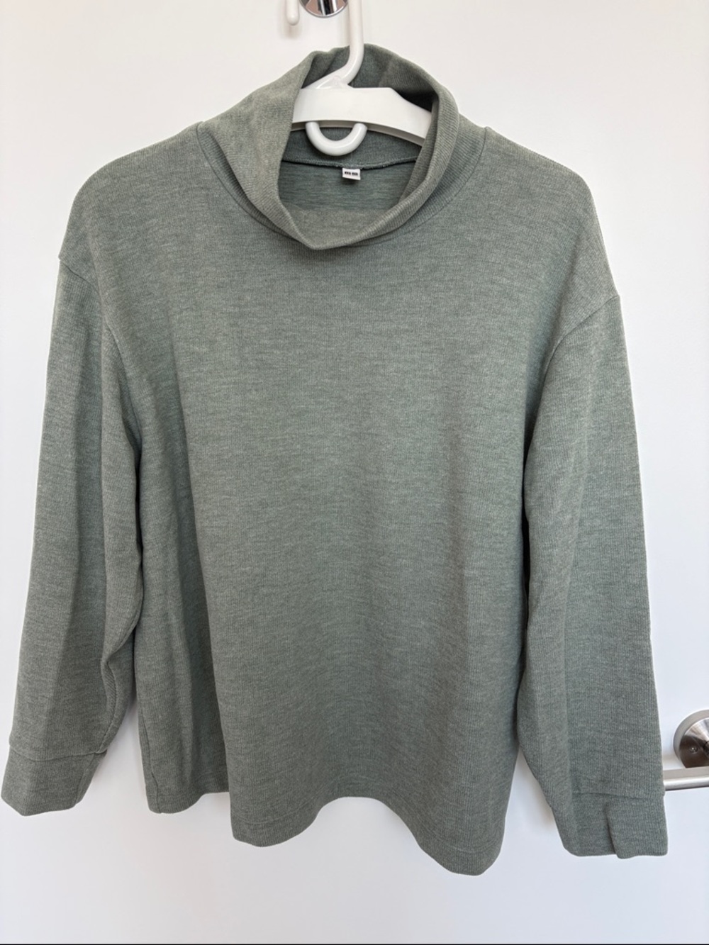 Uniqlo Sage Green Women's Turtleneck Sweater